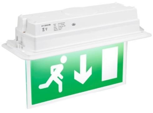 fusion recessed emergency exit sign